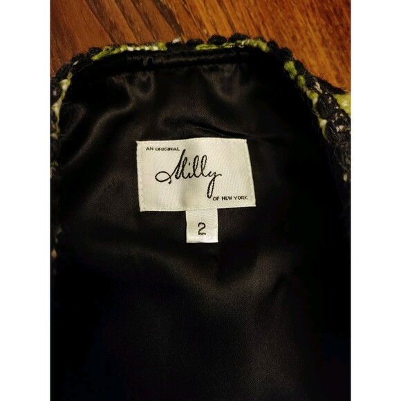 BOHO VTG MILLY of New York Embroidery Mod 70s Skirt Green Pink Black Mini Sz 2 - Picture 7 of 9